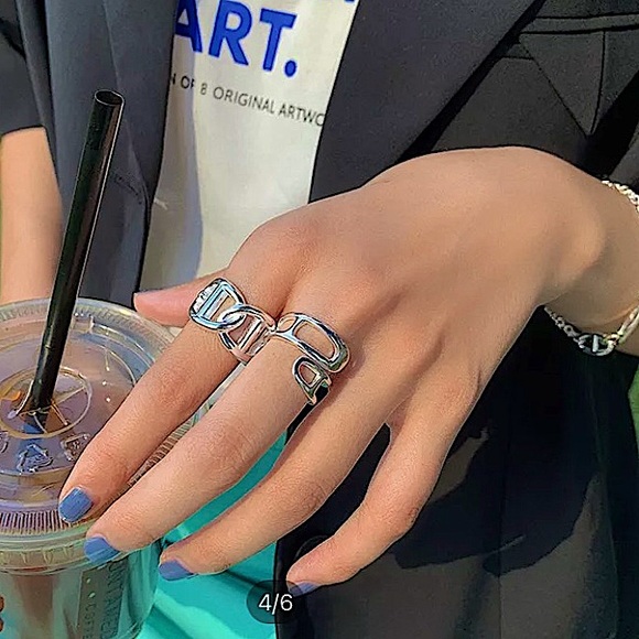 Sterling Silver Mariner Two Piece Ring Set - Picture 6 of 6